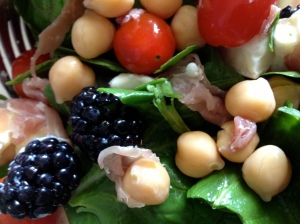 blackberry-pork salad
